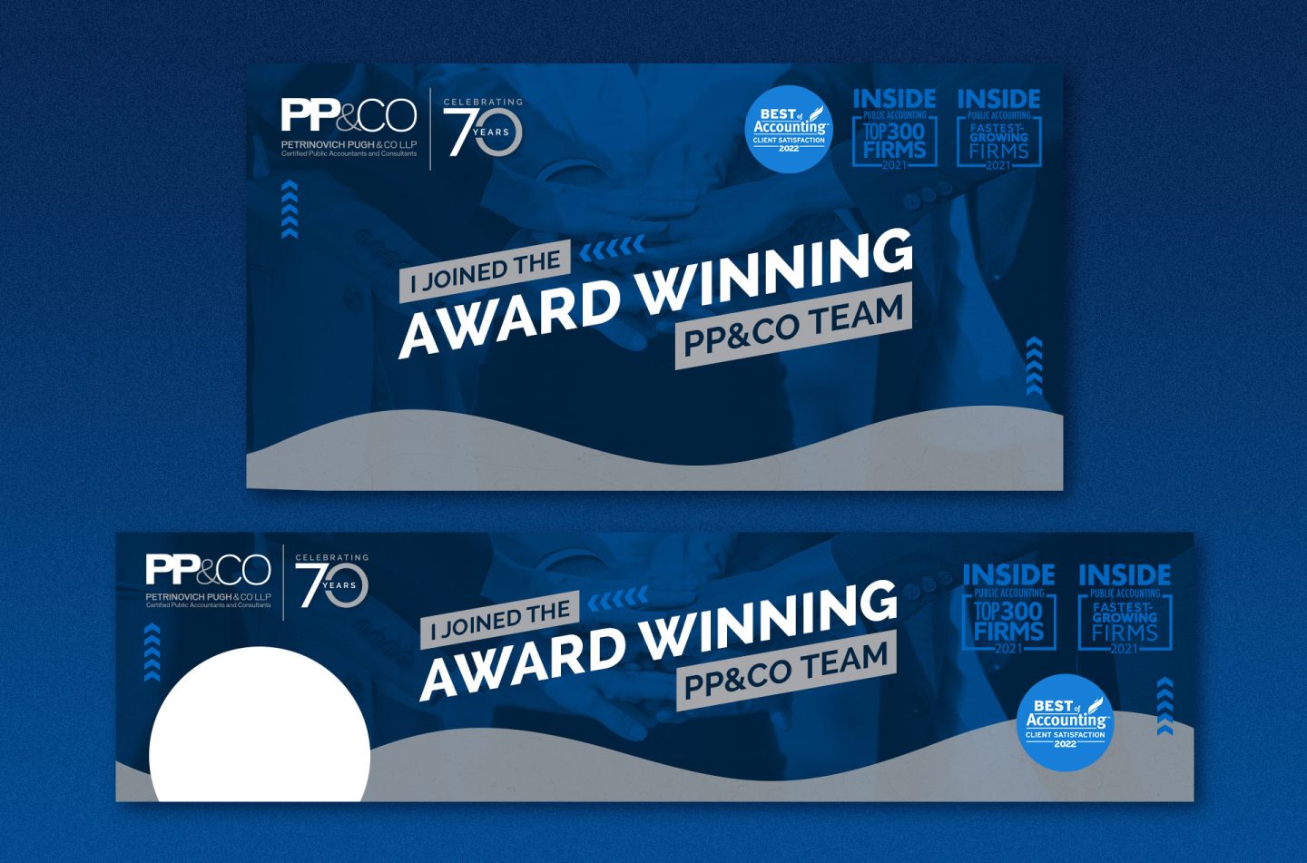 PP&CO | LinkedIn Banner Designs & LinkedIn Post Designs