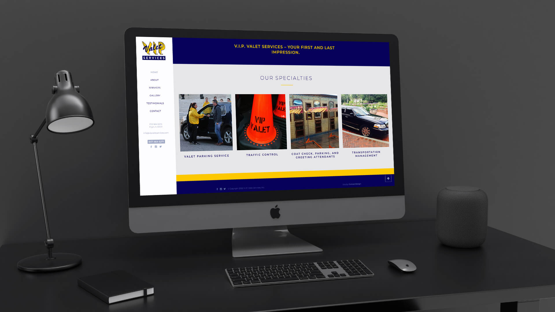 VIP Valet Services WordPress Website Development