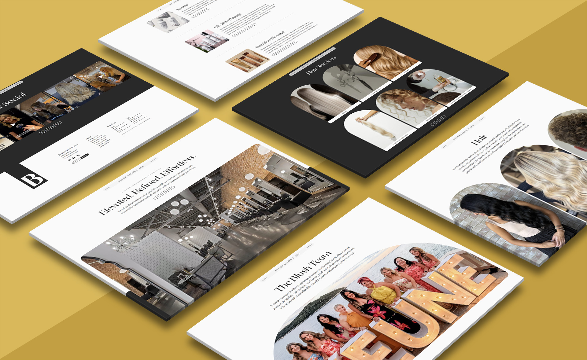 Blush Salon & Spa WordPress Website Development